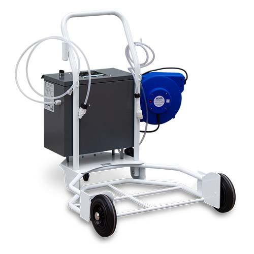 Distributeur d'additifs pour garage avec chariot à enrouleur - Pompe d'injection 230V - Débit 6 à 50 L/h_1