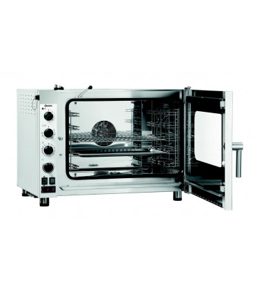 Four mixte à vapeur professionnel en acier inoxydable, simple à utiliser - silverstream 5111m réf. 116726 bartscher_1