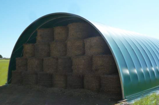 JRC Serres - Tunnel de stockage agricole 10m hauteur 4,50m - structure métallique TO95 et bâche PVC haute résistance_1