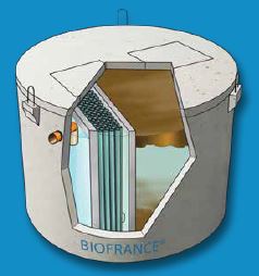 Microstation biofrance® et biofrance® plus - deux cuves en béton fibré 16 eh