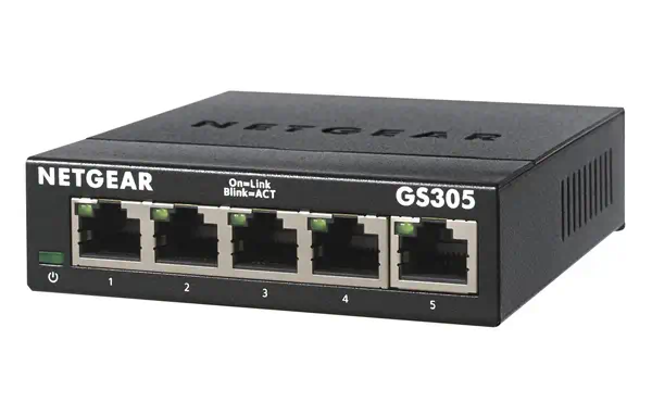 NETGEAR GS305 Non-géré L2 Gigabit Ethernet (10/100/1000) Noir_1