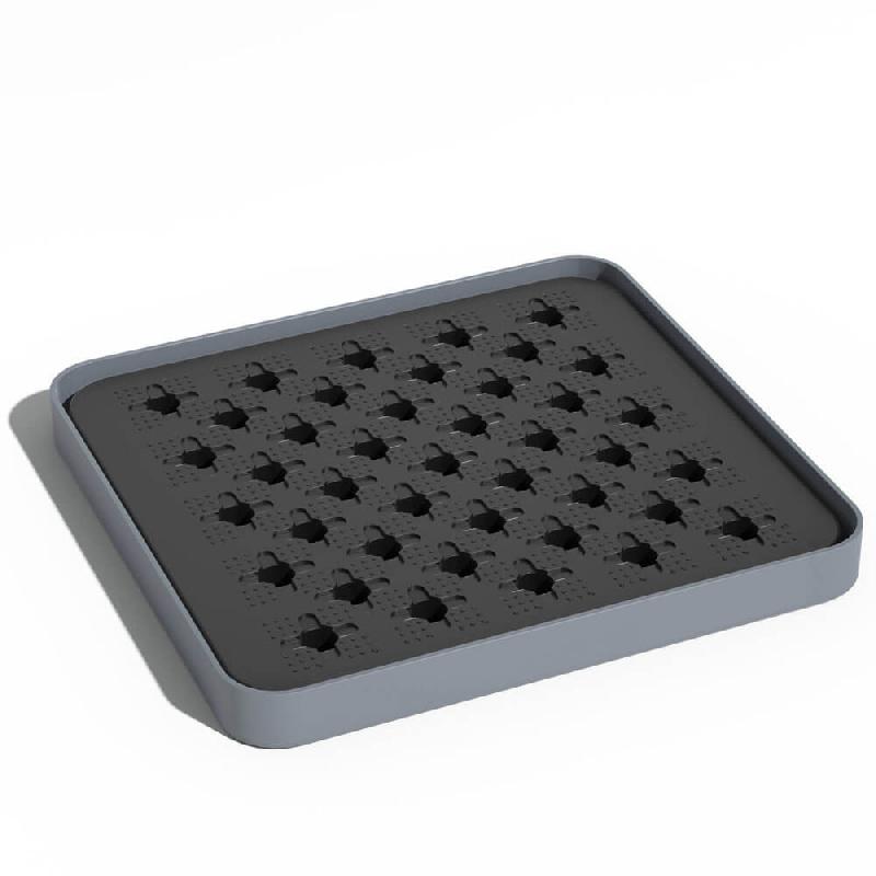 Bac de rétention PE 5 litres - Caillebotis plastique - Gris_1