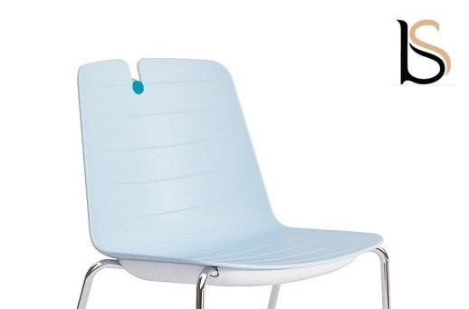 Lot de 2 chaises contemporaines Mindy - Mobel Linea. - Bleu clair_1
