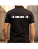Polo noir mc imprime gendarmerie - Militaires, Gendarmerie, Police et Sécurité_1