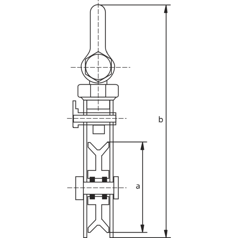 Poulie ouvrante à manille pour levage - GreenPin® P-6951 - REF : 48340 - capacité 2t à 30t_1
