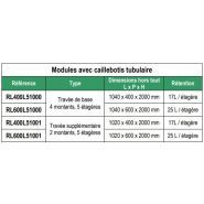 Rl400l51001 - rayonnage de rétention - delahaye industries - rétention totale 85 l_1