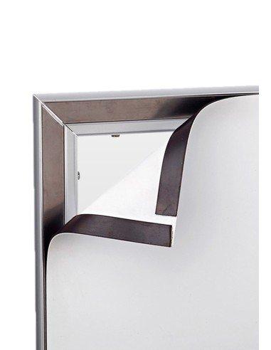 Totem magnétique recto/verso - 61x175,5cm - Base aluminium anodisé - Référence: PE-TOT-MAG-RV_1