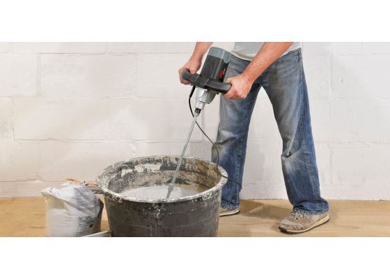 Malaxeur et mélangeur portatif Skil 1016 AA - 1200 W - Poignée double et arbre M14_1