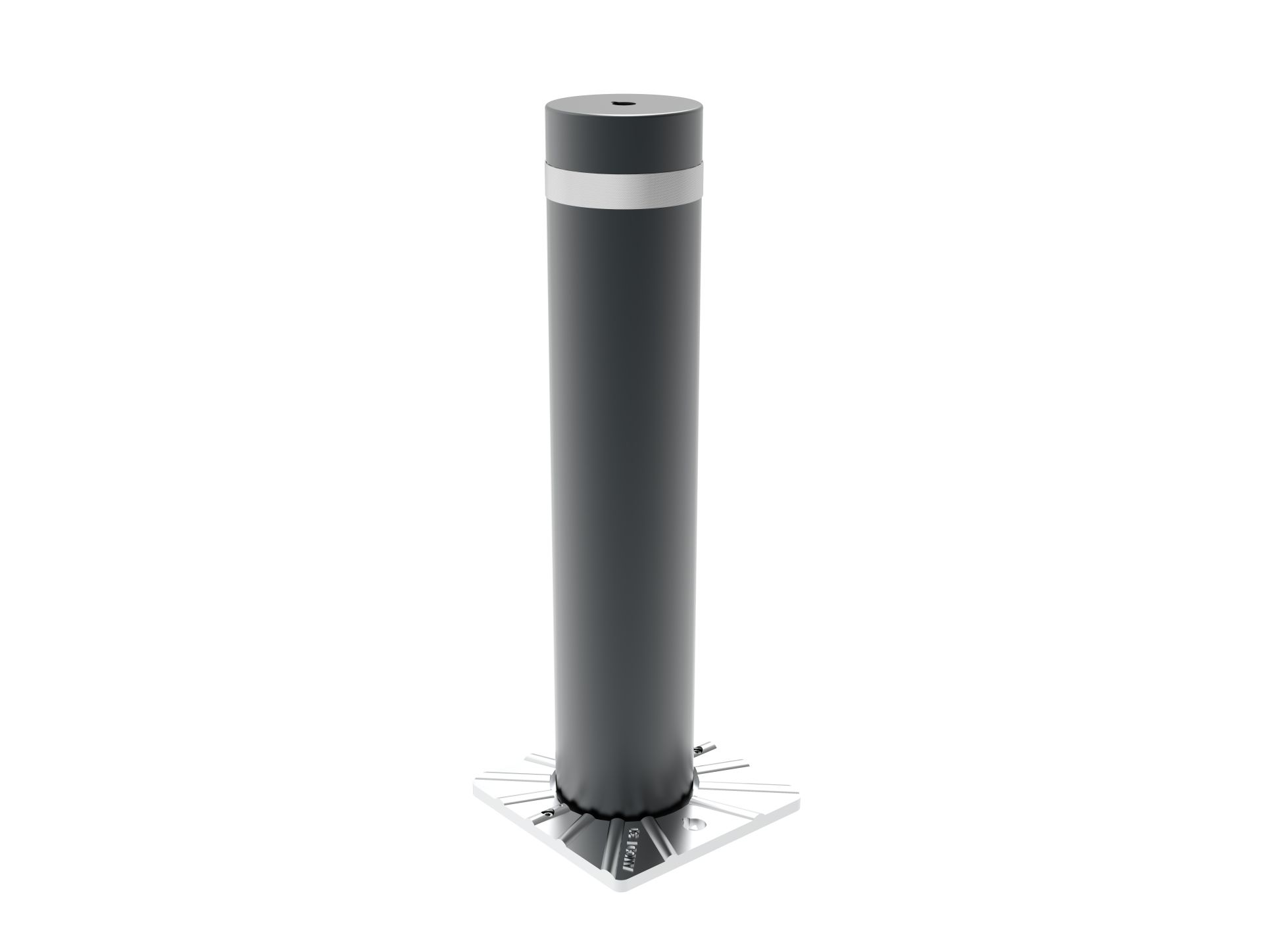 Borne escamotable manuelle en acier hauteur 700 mm ø140 mm_0