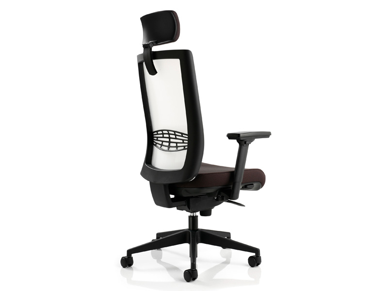 Fauteuil de direction Dakota - mécanisme synchrone 4 positions - support lombaire réglable - résille haute résistance_1
