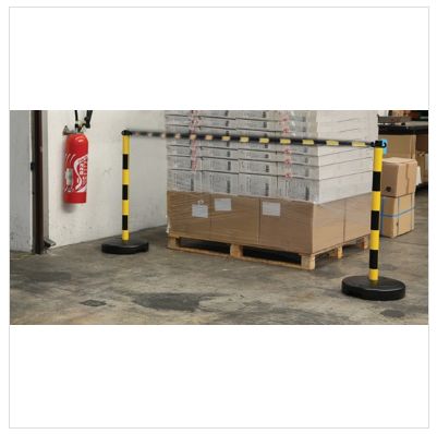 Poteau de signalisation - Direct Signalétique - PVC sur socle à lester 9 kg - Hauteur 900 mm - Disponible en 4 coloris_1