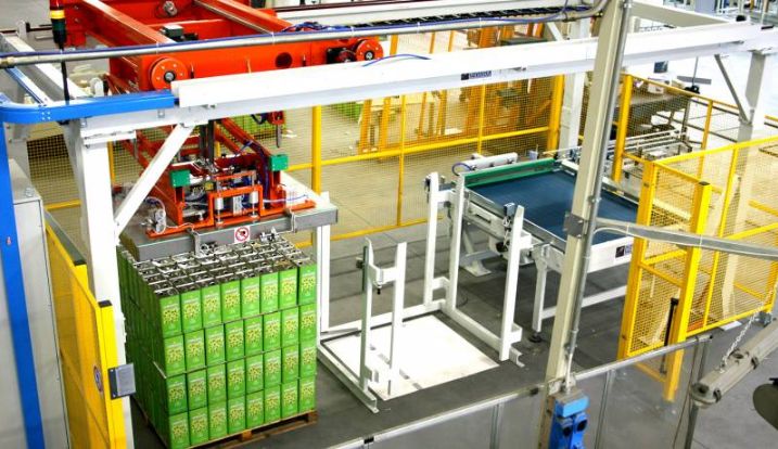 Dépalettiseurs automatiques à tête mobile Pantograph AD EC/FC 20 - Clevertech France - prise magnétique ou à vide_1