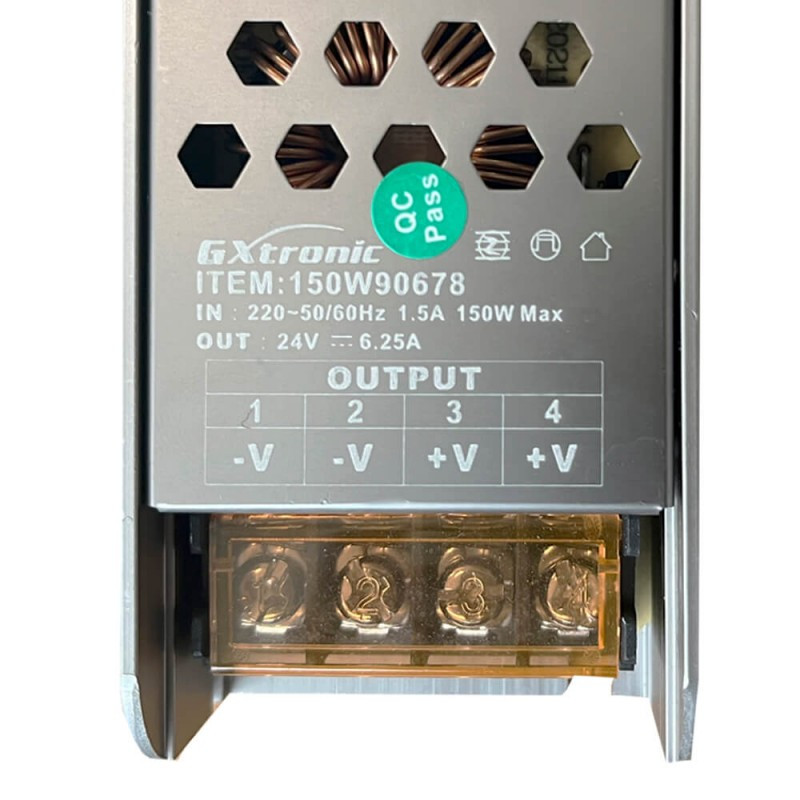 Alimentation 24v continu - 150w - 6.2 a - ip20 - référence 24v150w_1
