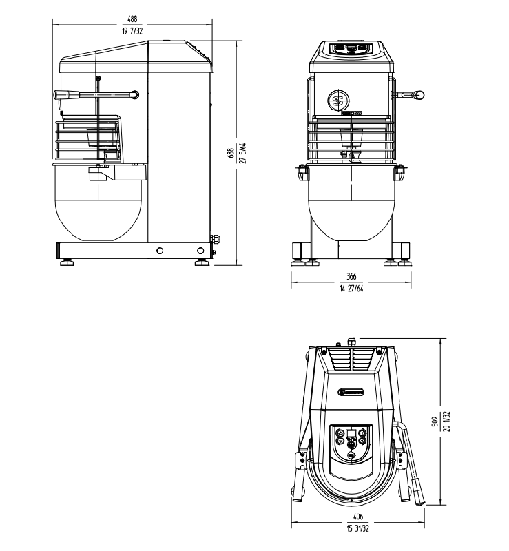 Batteur planétaire 10 litres à poser sur table_1