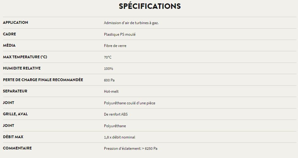 CamGT 3V-600 - Filtre de ventilation compact Camfil - Hauteur 592 mm - Haute efficacité jusque H13 - Cadre robuste_1