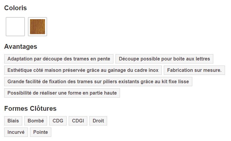 Clôture pvc cl 06 / type 04 - cg pro - remplissage panneau 300 x 24 mm rainuré_1