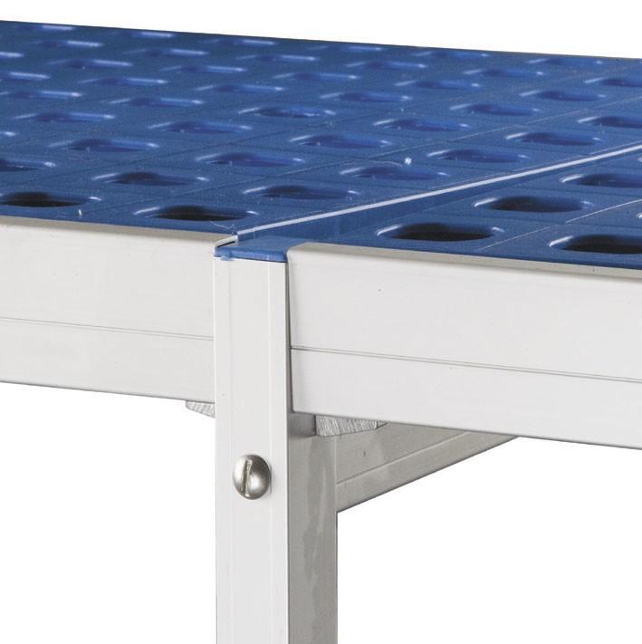 Double rayonnage complet 3 étagères GN 1/1 - H 1750mm - Prof. 560mm - Longueur 2264 mm - Lacor_1