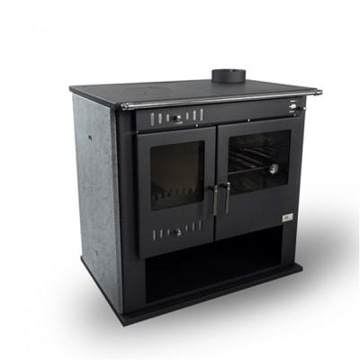 La clusaz - cuisinière à bois en pierre ollaire - gf flam_1