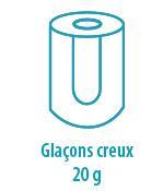 Machine à glaçons creux cylindriques - 22 kg / 24h - stockage 6 kg -  Q20A | ITV_1