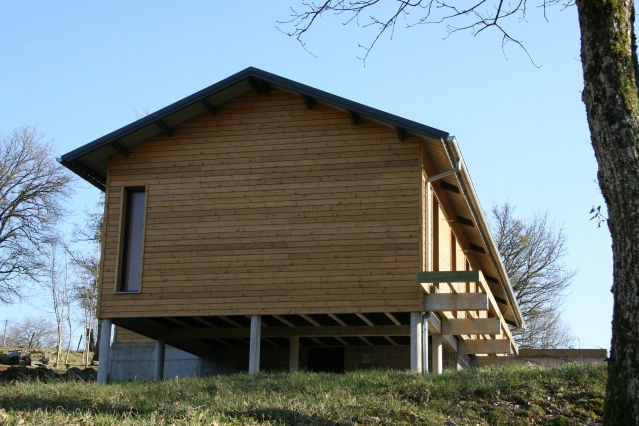 Maison à ossature en bois plain-pied clara / toit double pente_2