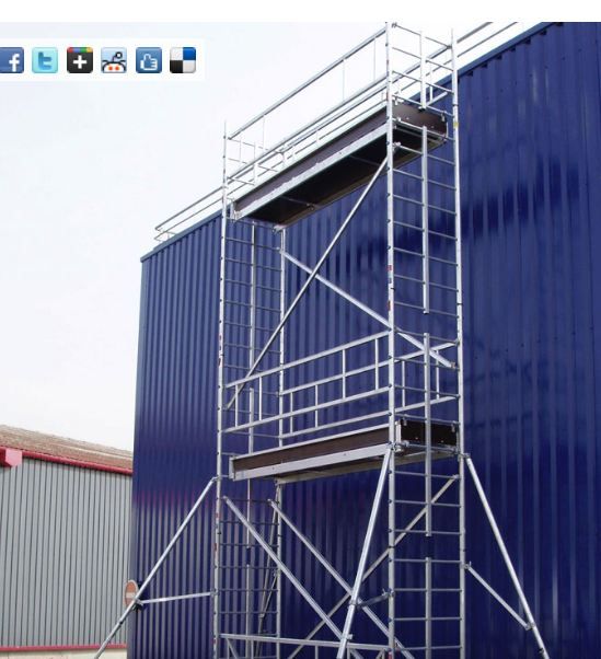 Modèle IP échafaudage roulant aluminium ULTRALU - Hauteur travail/plancher maxi 14,30 m / 12,30 m - Usage intensif_1