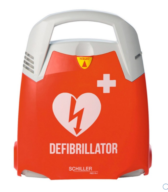 Packs Défibrillateur Schiller Fred PA1 - Support intérieur avec garantie 10 ans et assistance téléphonique 7j/7 24h/24_1