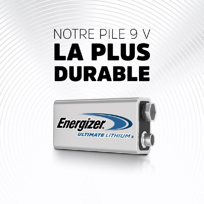 Pile lithium ENERGIZER Ultimate - 9V, 1.5V - Préchargée pour appareils à forte consommation d'énergie_1