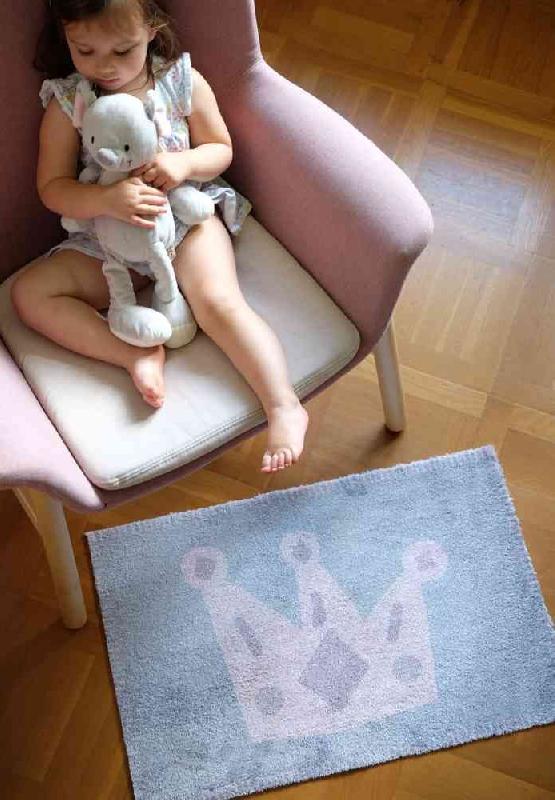Tapis d'entrée déco intérieur absorbant - Doudou Princesse - 75x50 cm_1