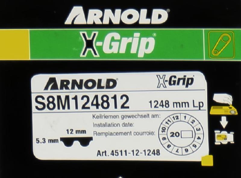 Courroie dentée trapézoïdale X-Grip - type 120S8M1248_1