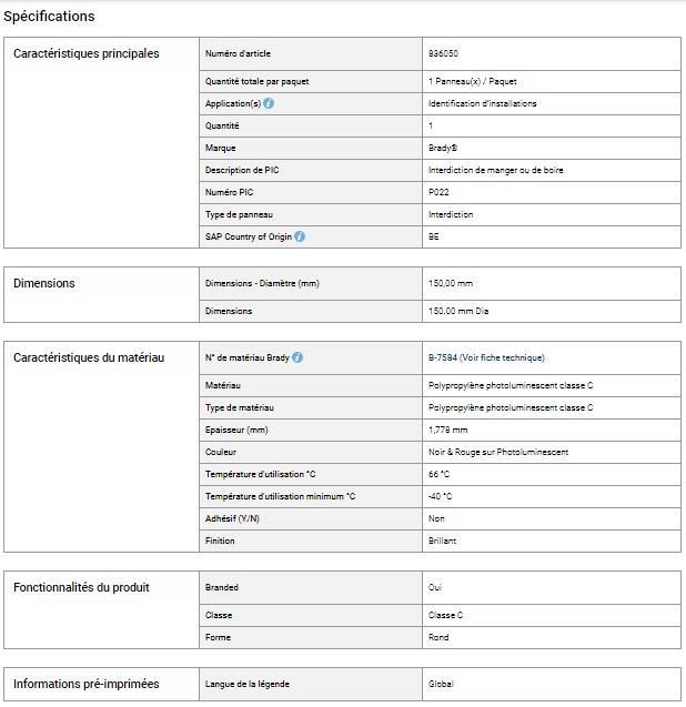836050 - signalisations sécurité travail - brady - dimensions: 150.00 mm dia_1