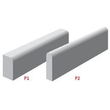 Bordure p1 classe t gravillons lavés 0900 longueur 1m (arthon) st_1