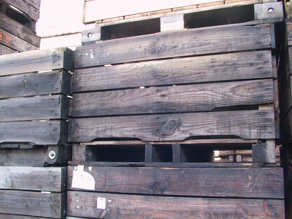 Conteneur en bois réformé pour matériaux et maraîchage