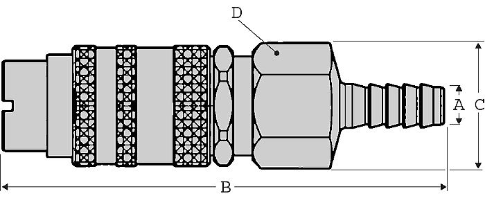 Séries 171 - Coupleur acétylène CEJN en laiton/aluminium avec joints EPDM et sécurité anti déconnexion_1