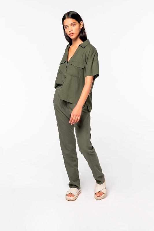 Chemise écoresponsable oversize en lyocell femme - Native Spirit - Réf: NS514 - Coupe oversize et matières responsables_1