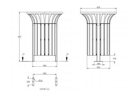 Corbeille MOABI 60 Litres stratifié compact_1