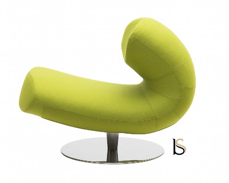 Fauteuil RIO - Softline - Felt Jaune 579_1