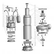 Pompes centrifuges verticales - gogogo - température moyenne max. +40°C - série VD avec couteau pour eaux usées_1