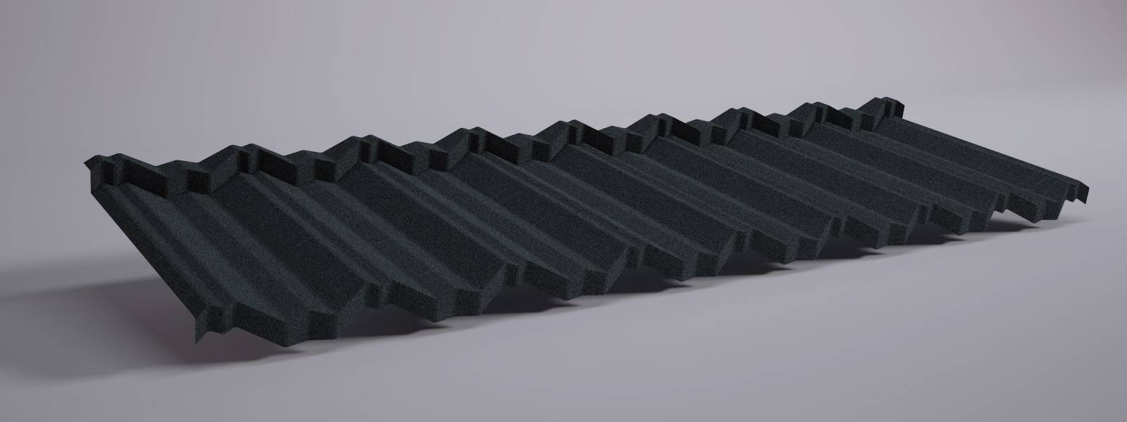 Tuiles métalliques à faible galbe - revêtement en pierre naturelle - GERARD® CLASSIC_1