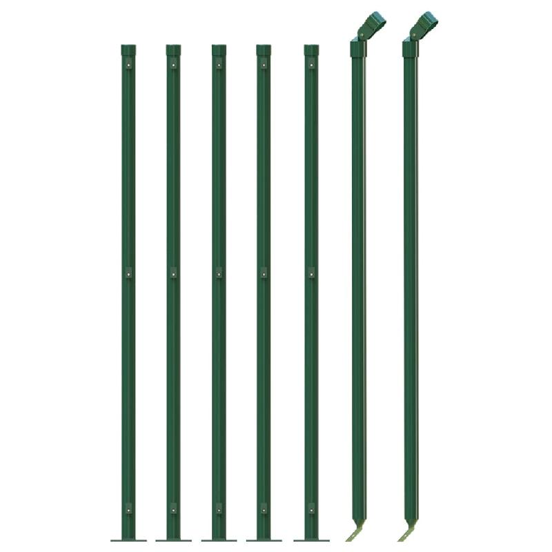 Vidaxl clôture en treillis métallique avec bride vert 1,1x10 m 154162_1
