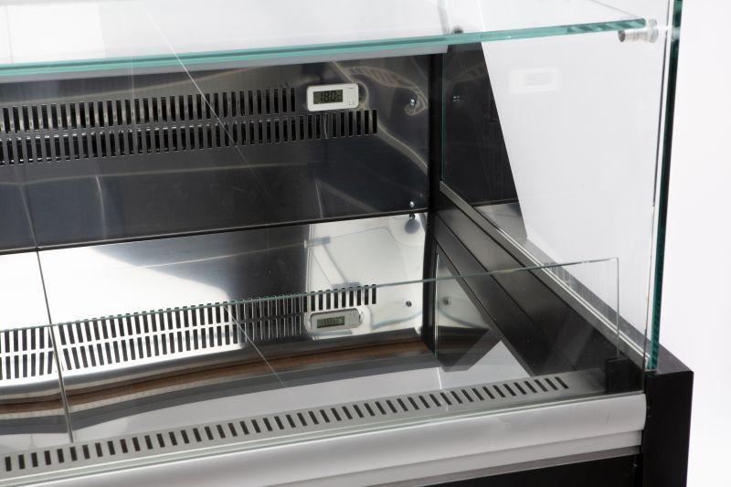 Vitrine réfrigérée Morris 2.5 - 2 portes, noir, 1.7 m², statique, R 290_1