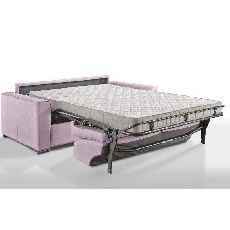 Canapé convertible express cuir vachette - Premium 140 cm - Sommier lattes Renatonisi - Matelas Bultex inclus_1