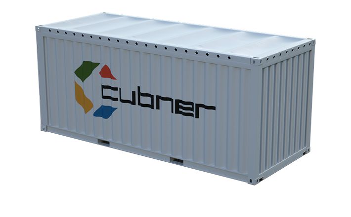 Container maritime open top 20 pieds - Acier Corten - Bâche résistante - Capacité 32 m³_1