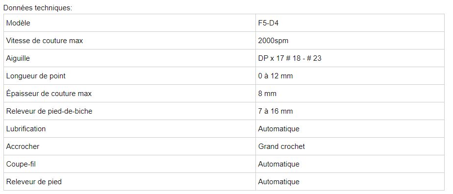 F5-D4 - Piqueuse plate - Topeagle International Ltd. - Drop Feed Walking Foot - Vitesse max 2000spm_1