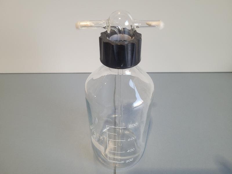 Flacon laveur de gaz avec bouchon à vis, gradué, 1.000 ml - Quantité : 10_1