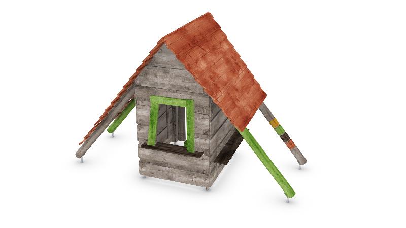 Maisonnette Altebo réf-8066009 - Hags - Cabane de jeu avec zone de sécurité de 28 m² et hauteur de chute de 600 mm_1