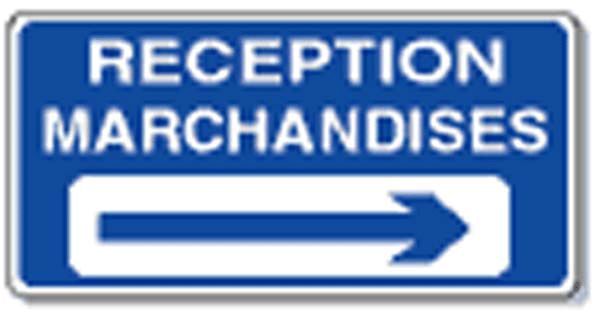 Panneau de signalisation - Réception marchandises - Fabrication sur-mesure et française - PVC 2mm ou aluminium_1