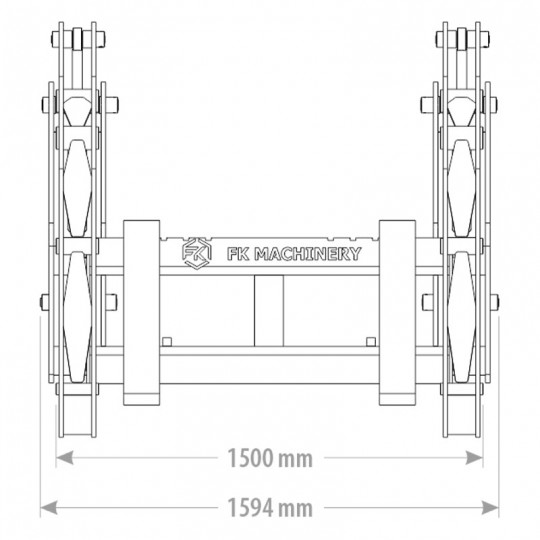 Pince à bois 2 bras avec fourche à palette_1