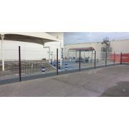 PSPVC200 - Plaque de soubassement en PVC gris - Galaxy Clôtures - Longueur 200 cm - Hauteur 25 cm_1