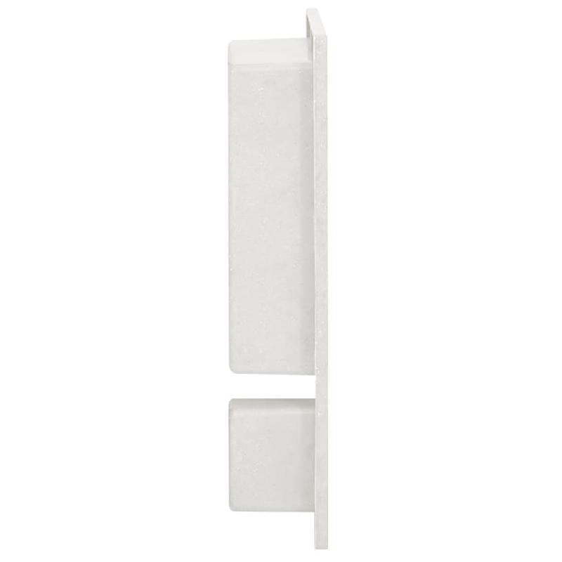 Vidaxl niche de douche avec 2 compartiments blanc mat 41x51x10 cm 151396_1