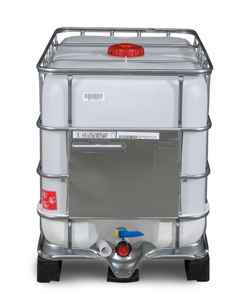 266162W - Cuve IBC produits dangereux, 600 litres, ouverture DN 150, palette PE, sortie DN 50_1